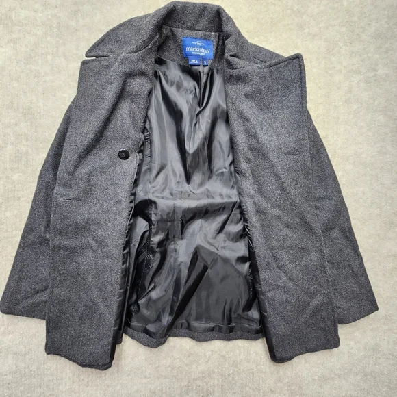 Vintage Mackintosh New England Wool Pea Coat – Charcoal – Size Small - Picture 9 of 11